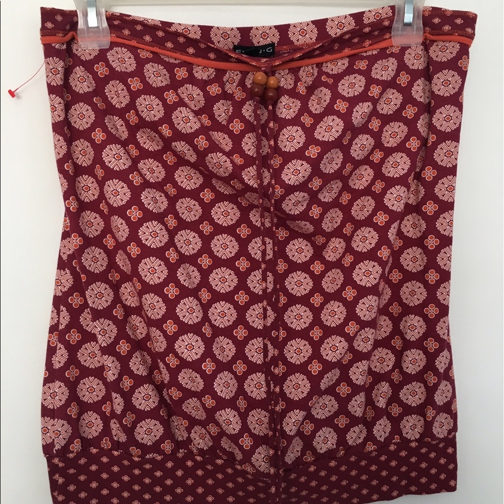 Floral patterned tube top