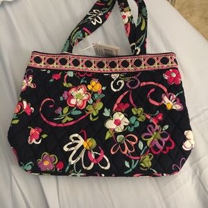 Retired Ribbons print petite tote