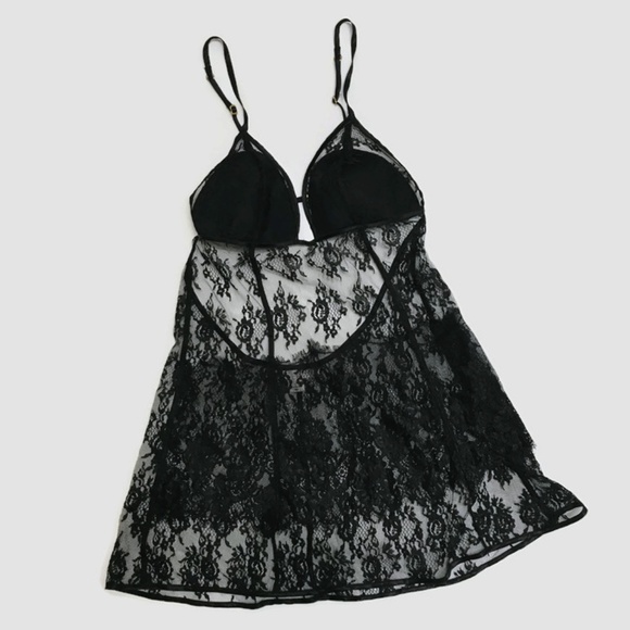 victoria secret black lingerie dress Kinda long, Decorated, Black Dress with a Chiffon Shawl by Shalky