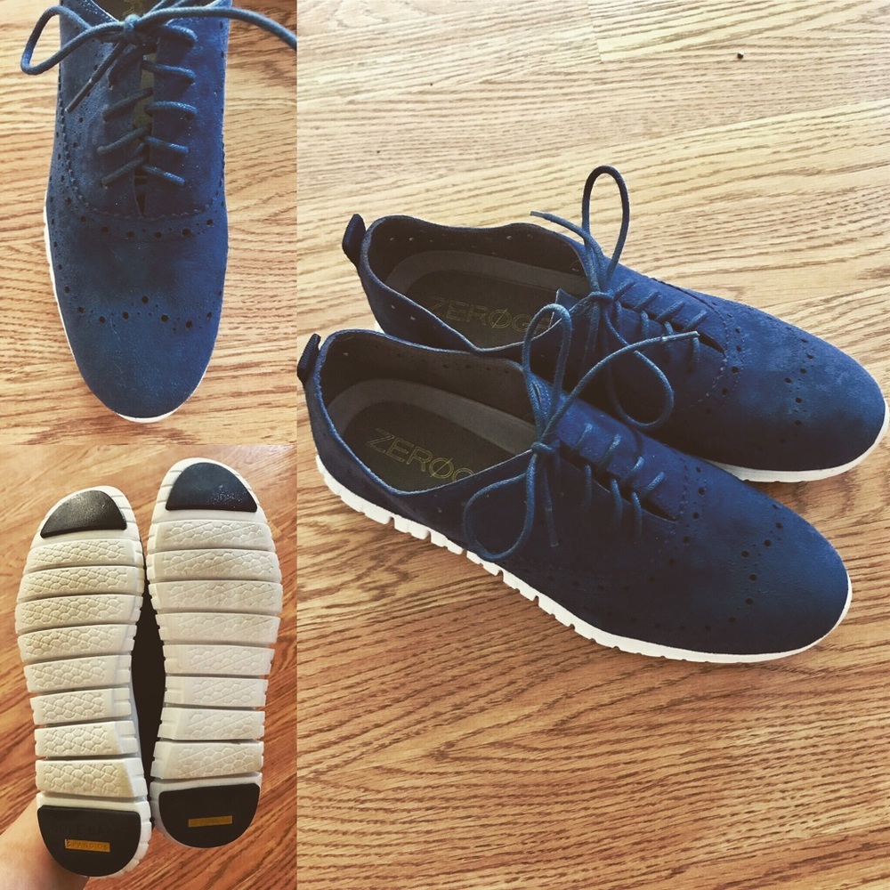 Worn Once Cole Haan / Zero Grand Suede Oxfords