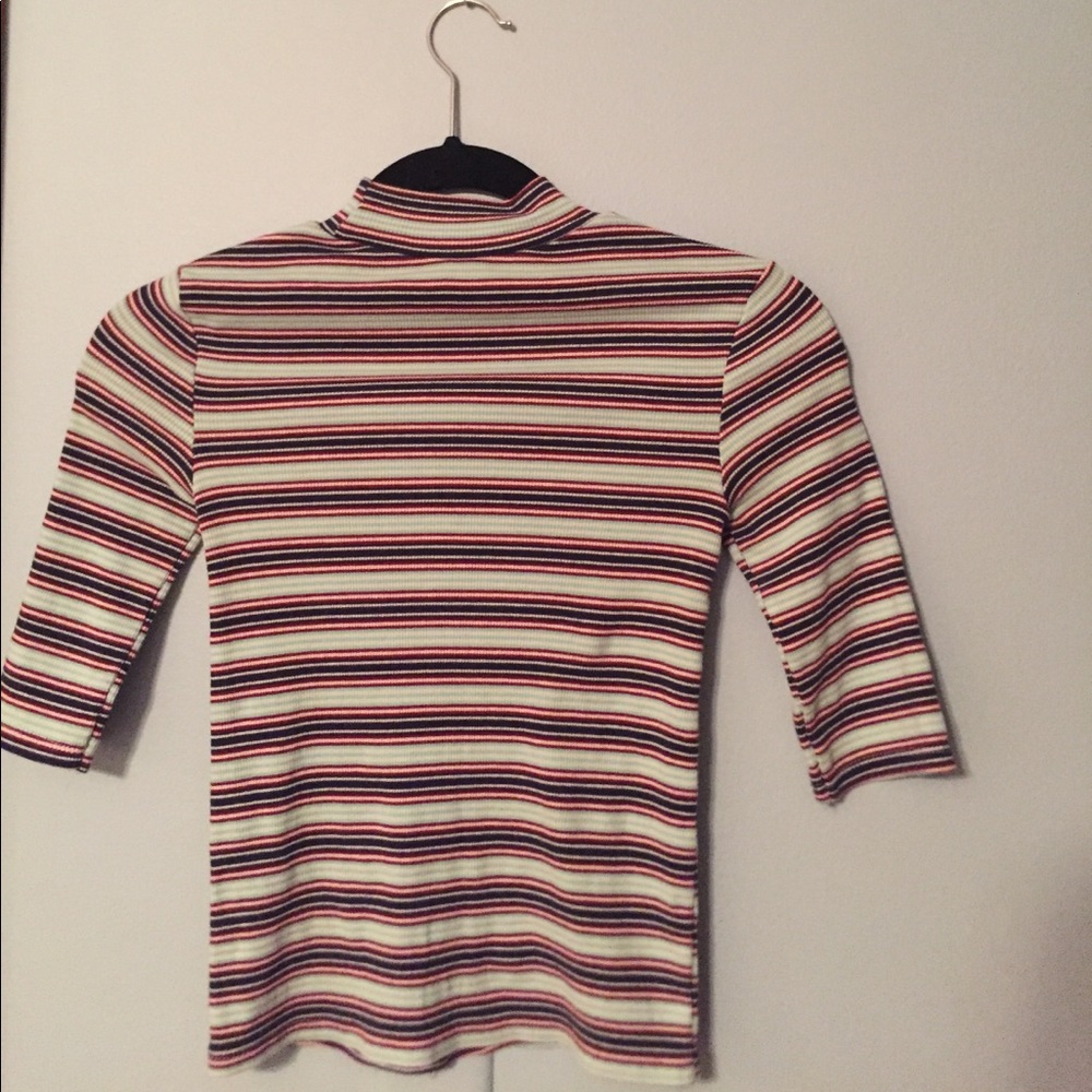 Striped cropped sweater