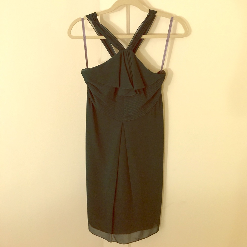 Vera Wang lavender label silk mini dress - 2