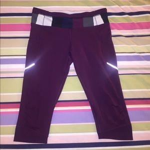 Lululemon Maroon Crop Pants