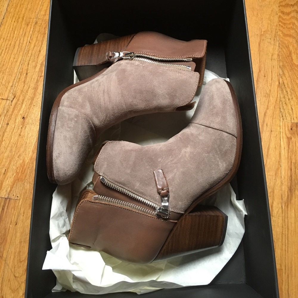 rag and bone Grey Margot booties sz 37