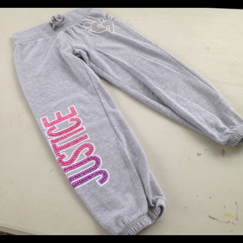 Justice sweat pants for girl sz 8