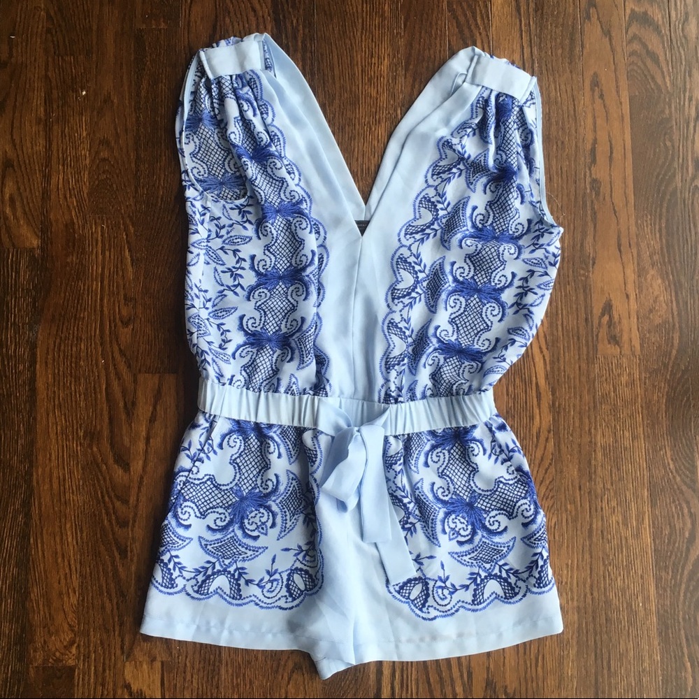 BCBG Blue Playsuit / Romper