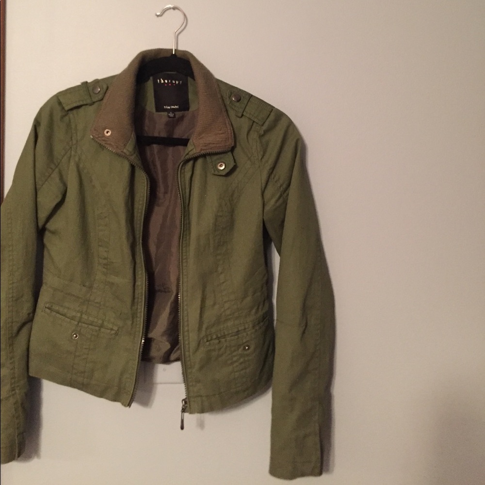 Green bomber jacket