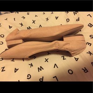 Unworn Blush low heel ASOS flats