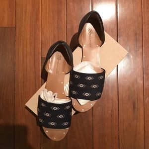 The Thea Sandal In Fabric and Leather