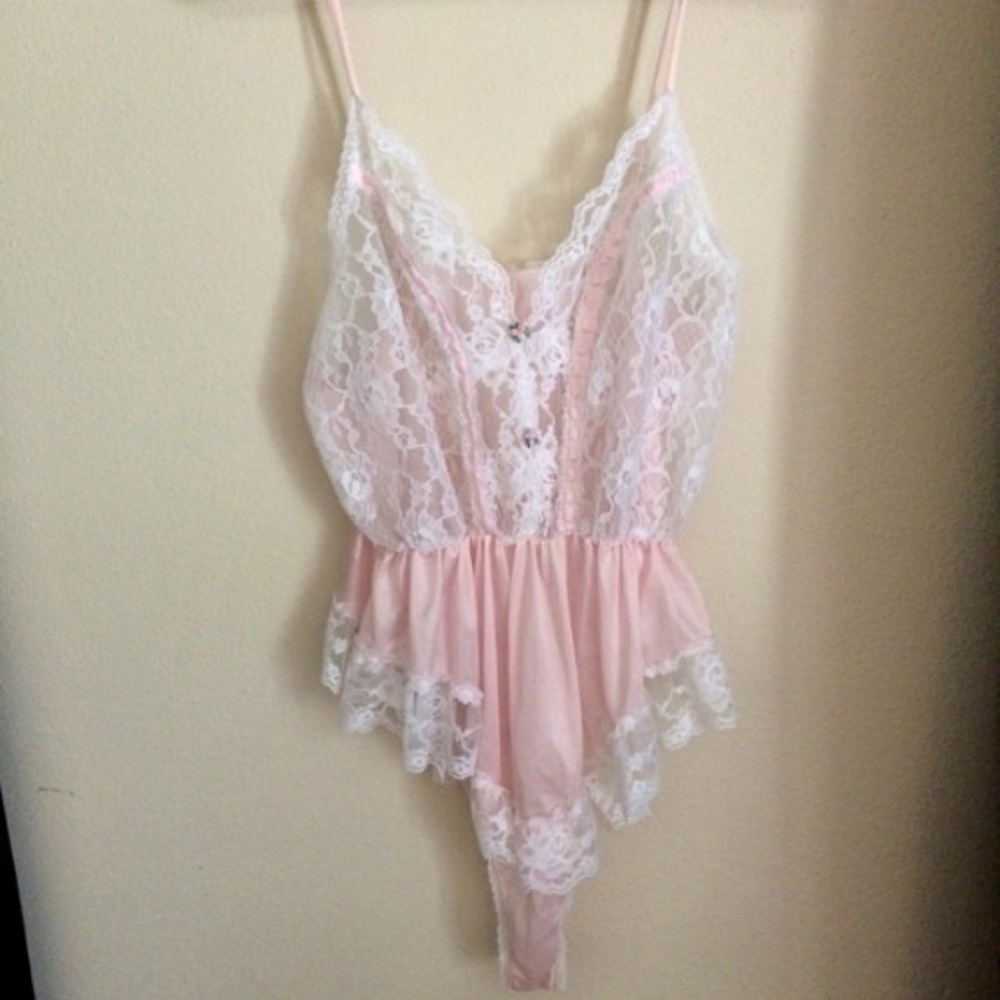 Vintage satin and lace intimate nightie