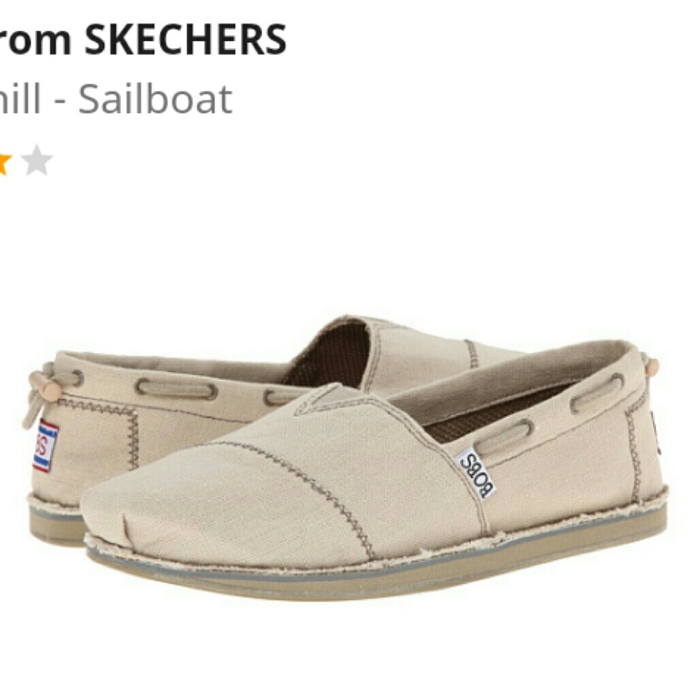 Sketchers bobs sailboat cream sz 6