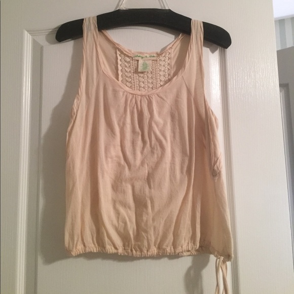 Staring at Stars Tops - Tan top with super cute back!