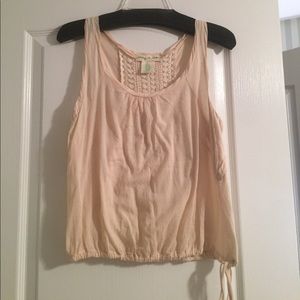 Tan top with super cute back!