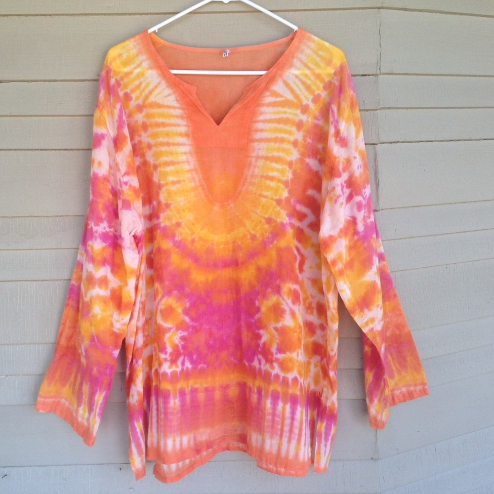 Tie dyed tunic