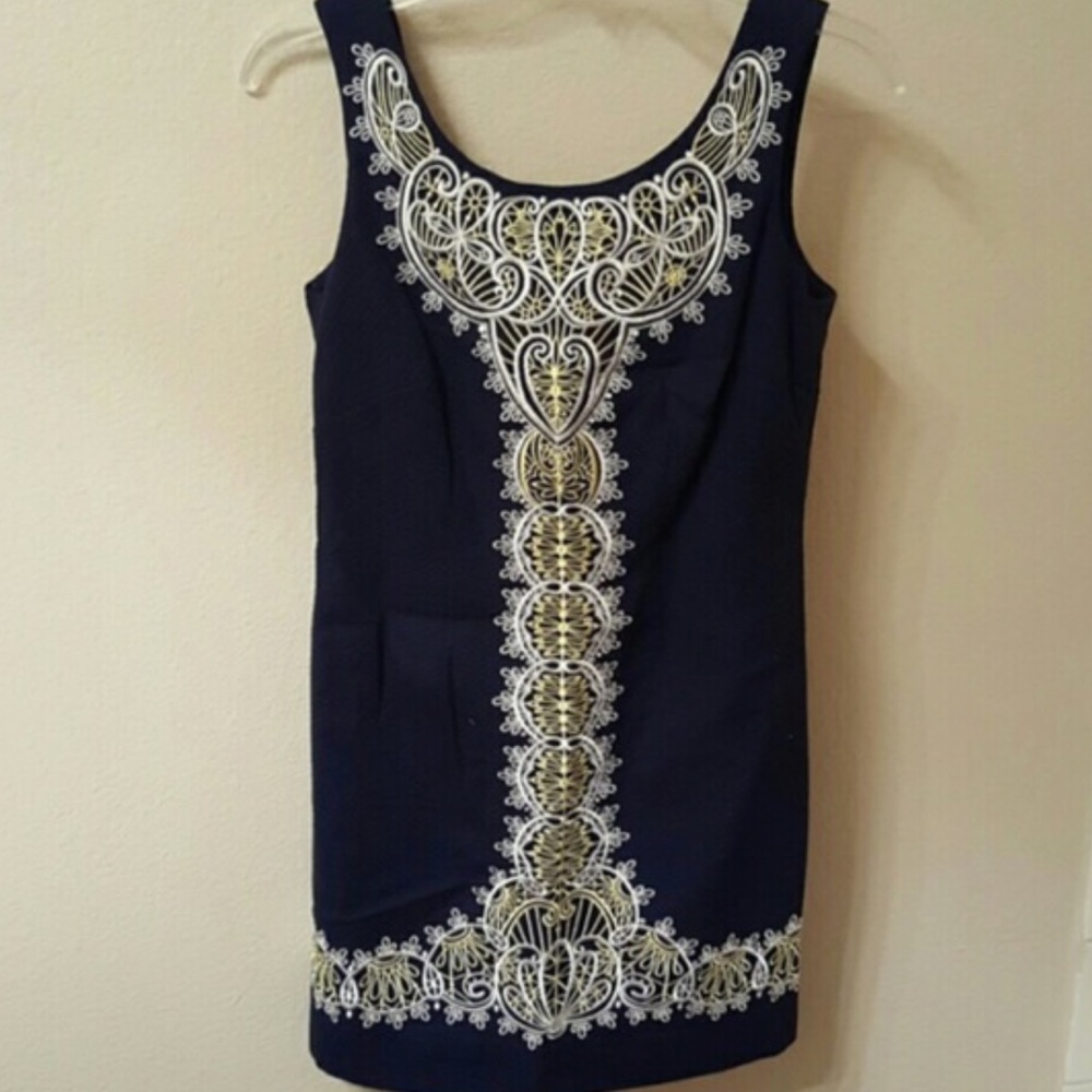 RARE Navy Delia Shift Lilly Pulitzer Dress