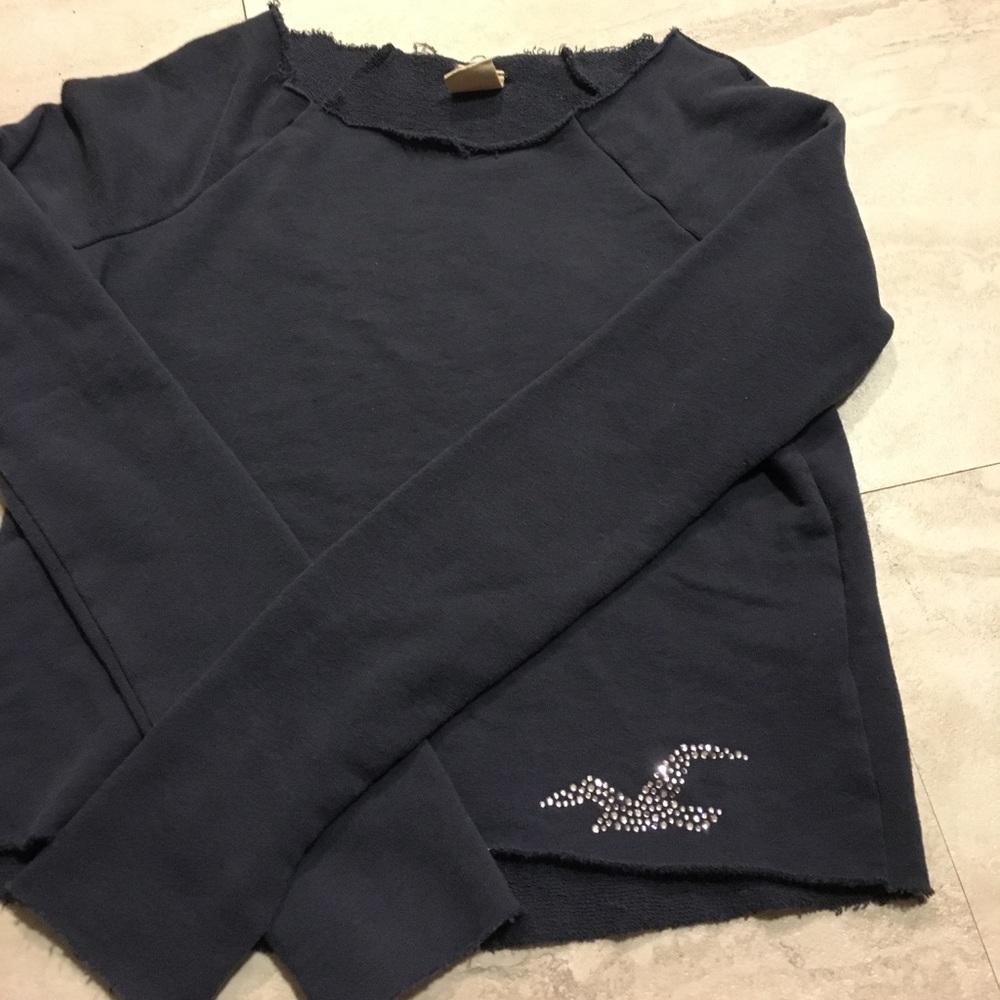 Hollister Navy Blue Sweatshirt
