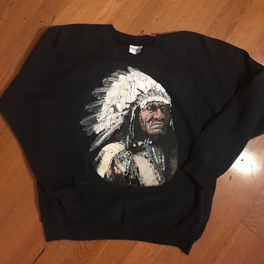 Vintage Indian face crewneck