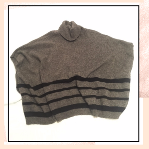 TAHARI Wool/Yak hair Poncho
