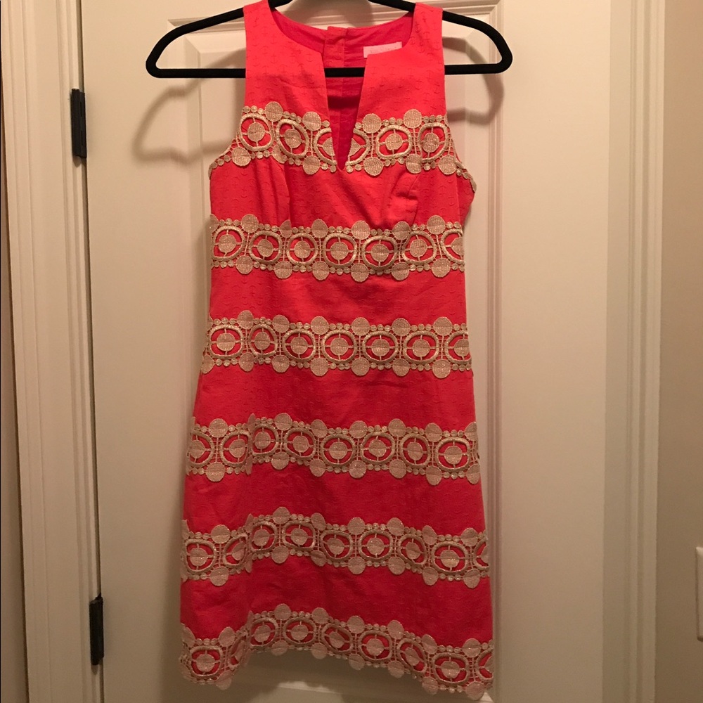 Pink and Gold LILLY PULITZER dress