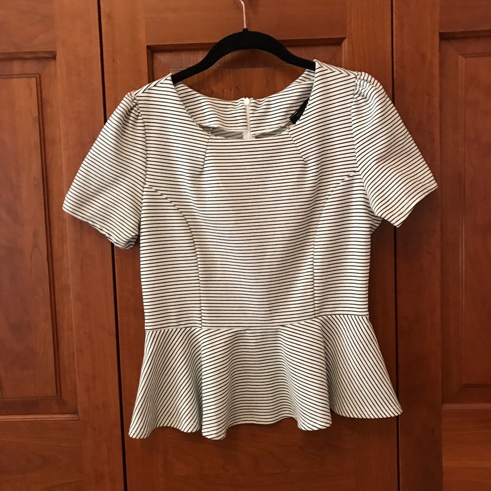 Nordstrom striped peplum top