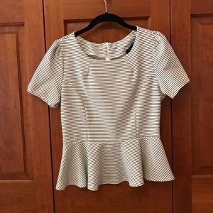 Nordstrom striped peplum top