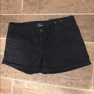 American Eagle Midi Black Shorts 4