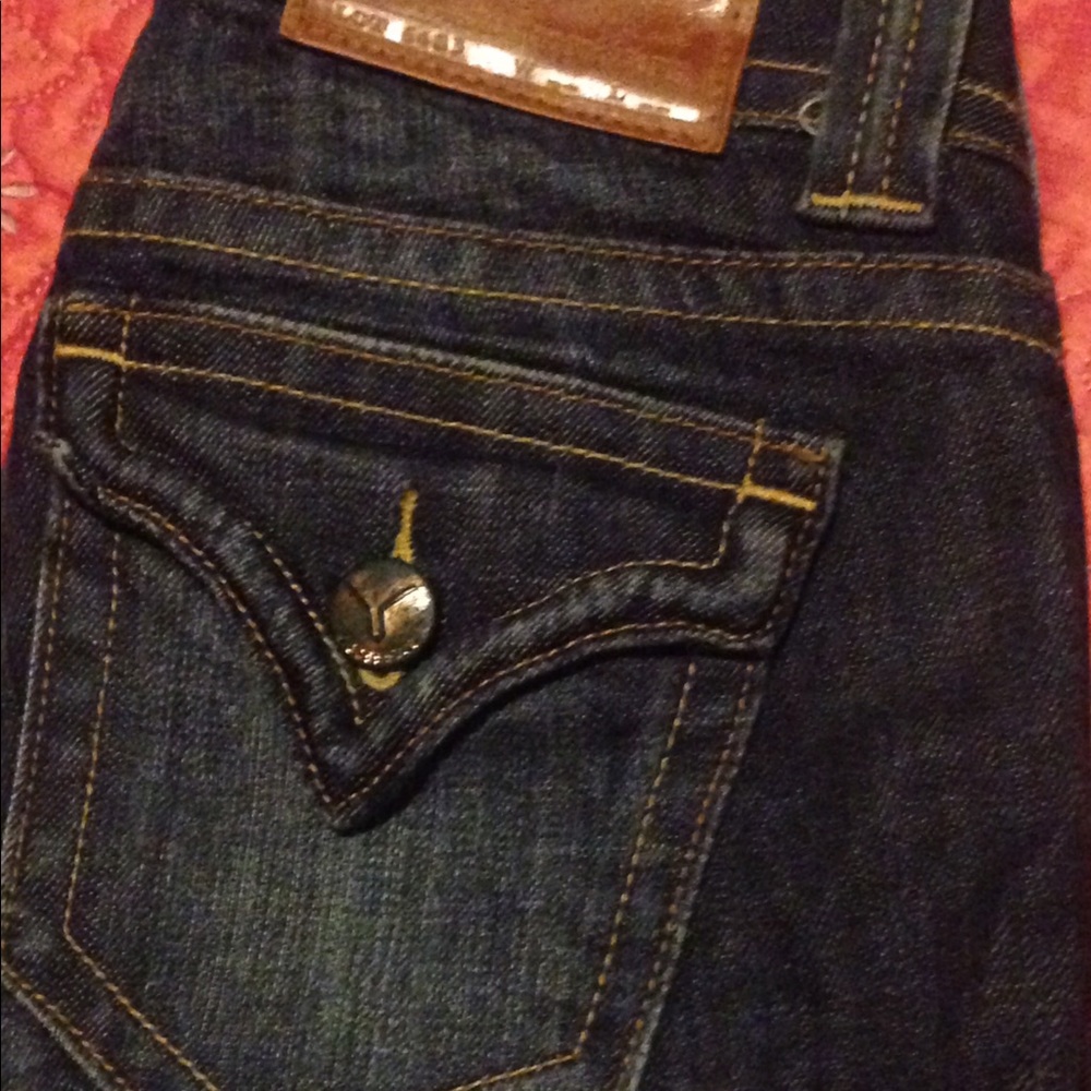 VIGOSS indigo boot cut low rise denim jeans