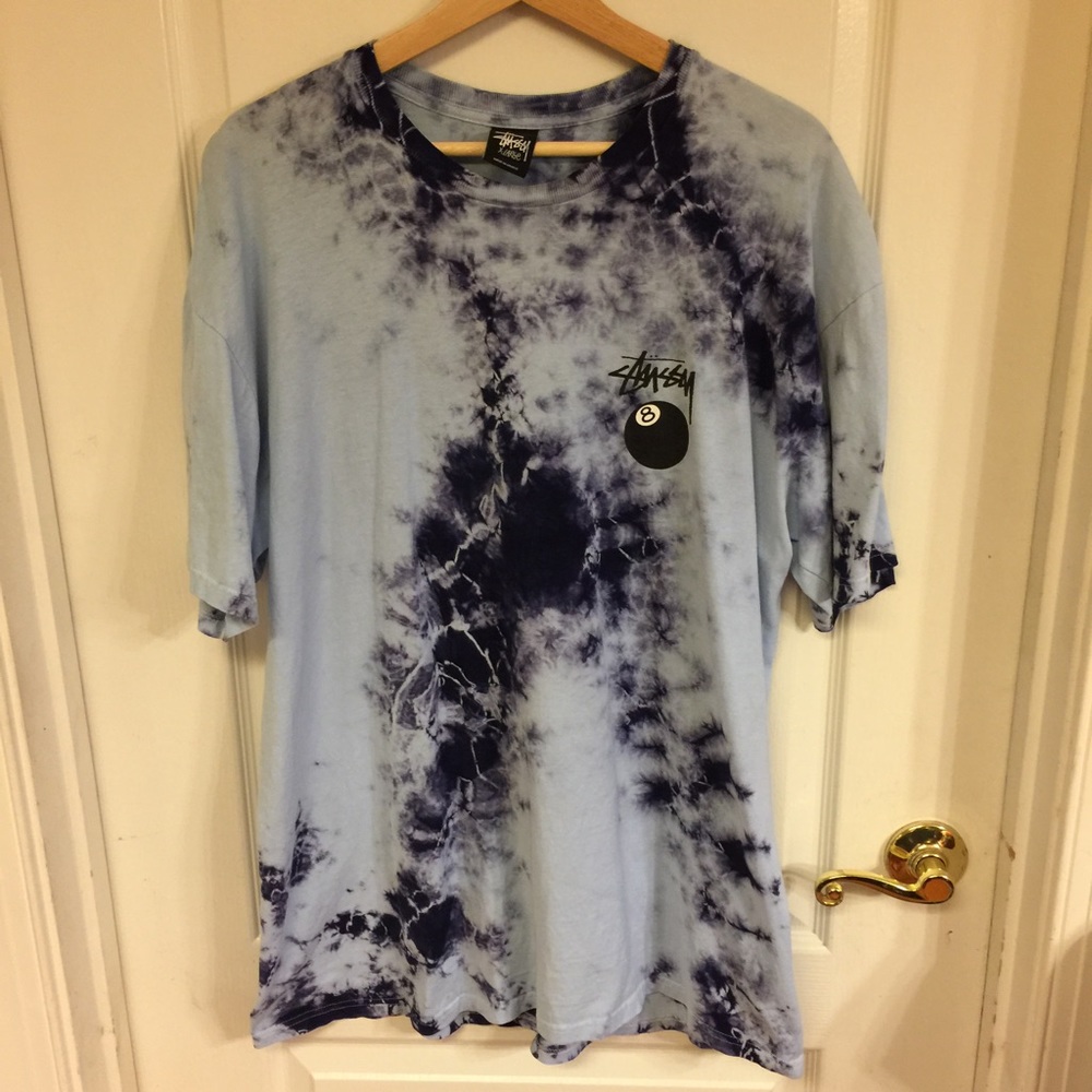 Stussy Tie Dye 8 Ball Tee