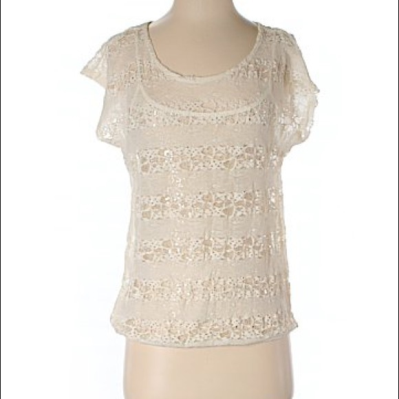 eyelash couture Tops - Sheer lace top