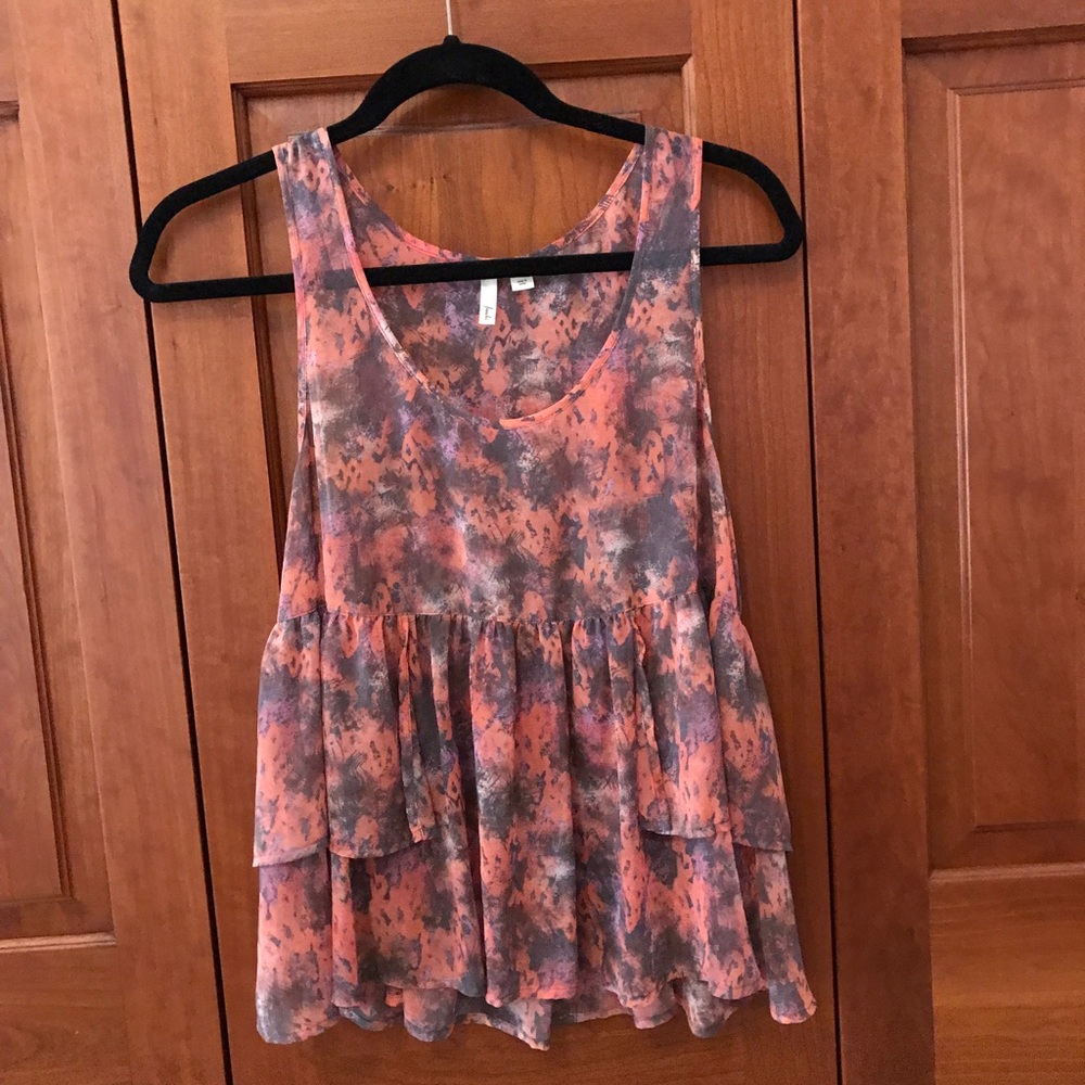 Nordstrom printed tank blouse