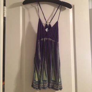 free people purple patterned top