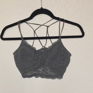 Grey Lace Bralette