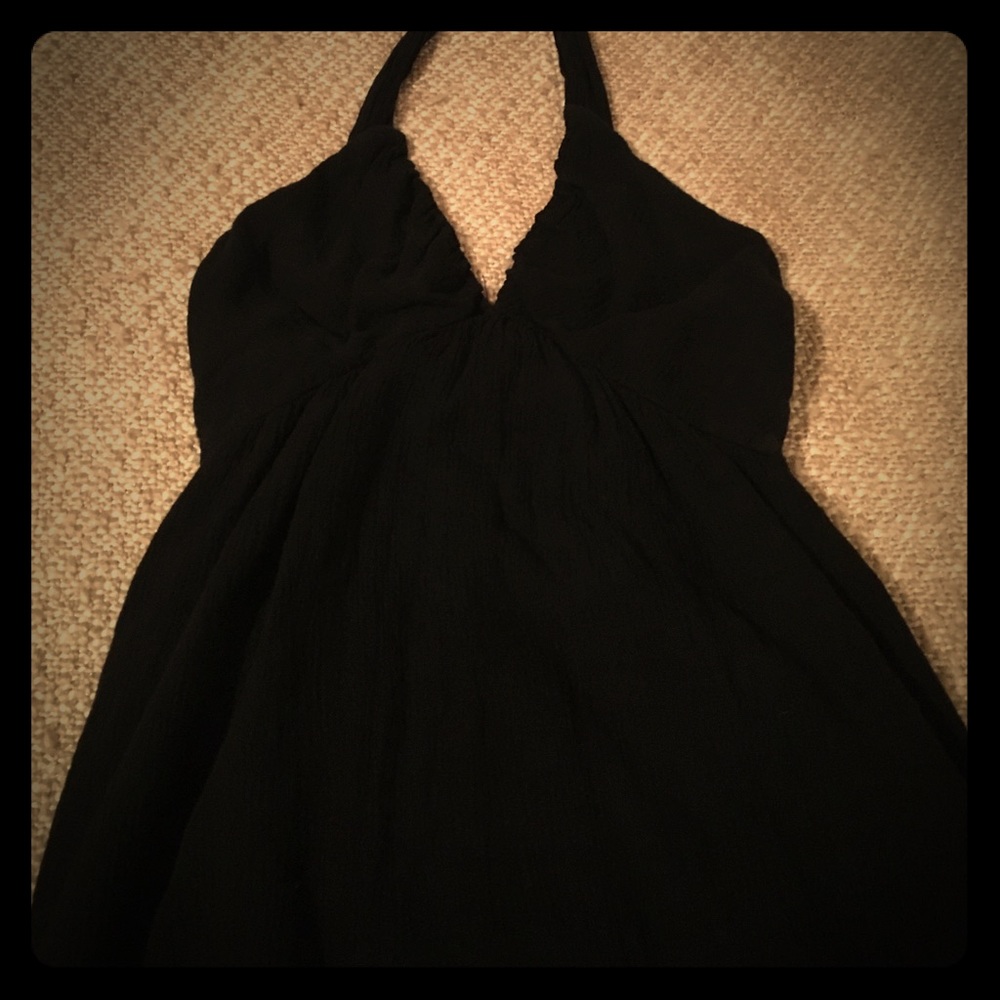 Black Summer Maxi Dress Halter