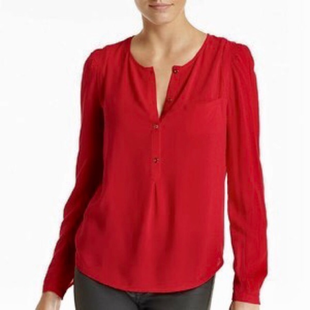 MNG by Mango Red Long Sleeve Top