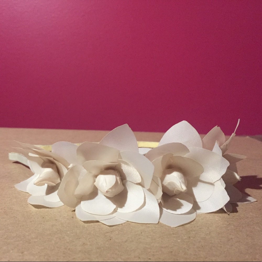 White flower J.Crew headband