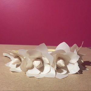 White flower J.Crew headband