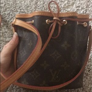 Authentic Louis Vuitton Monogram Canvas Nano Noe