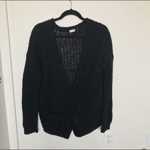 Black Knit Cardigan