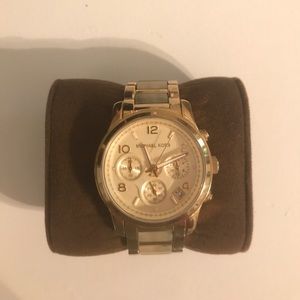 Michael Kors gold two toned watch