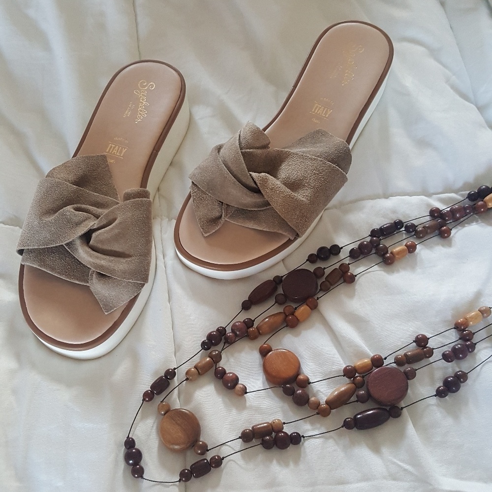 🚫SOLD🚫 Seychelles coast knotted slide sandals