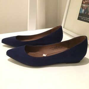 Merona Blue Suede Wedges