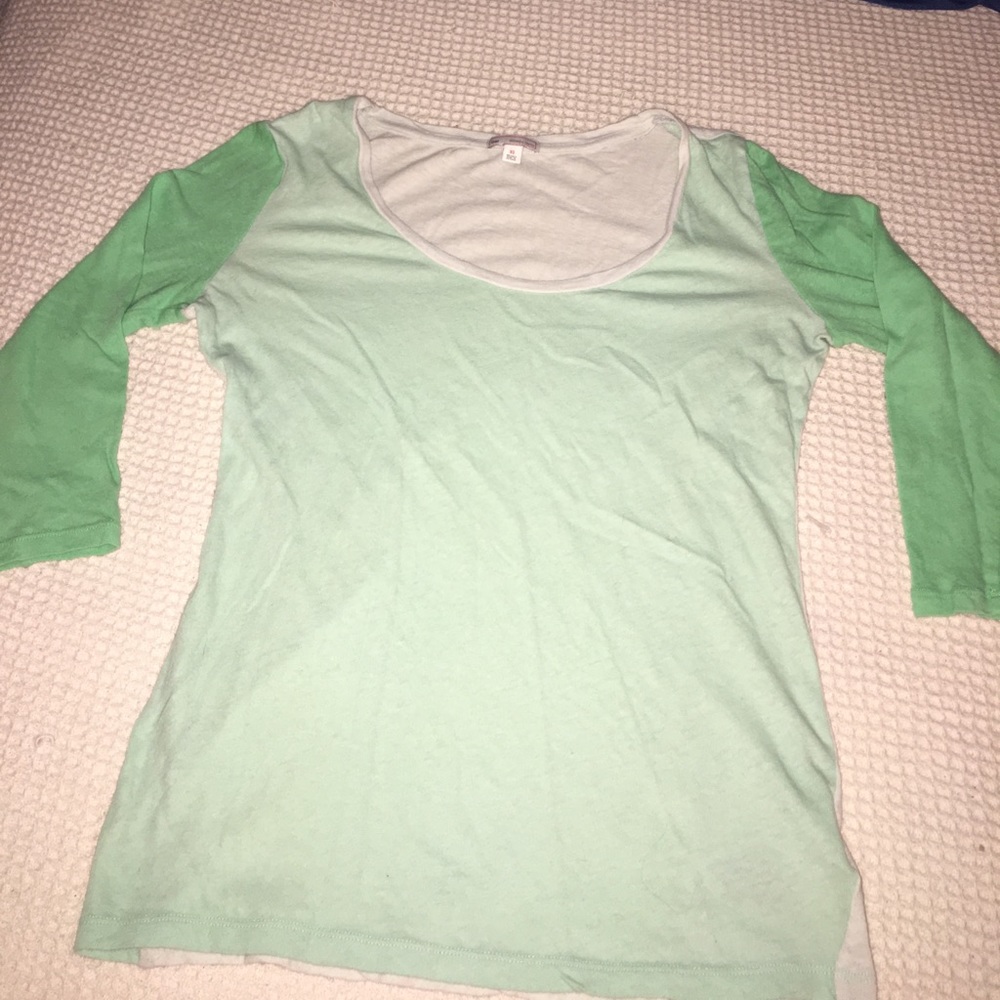 Light green and green shirt