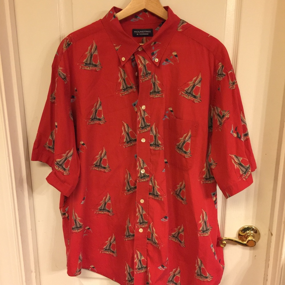 Sailboat Button Up Shirt