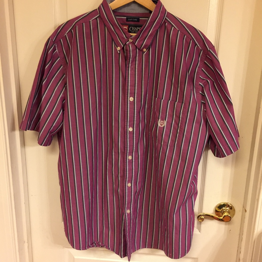 Vintage Chaps Short Sleeve Button Up