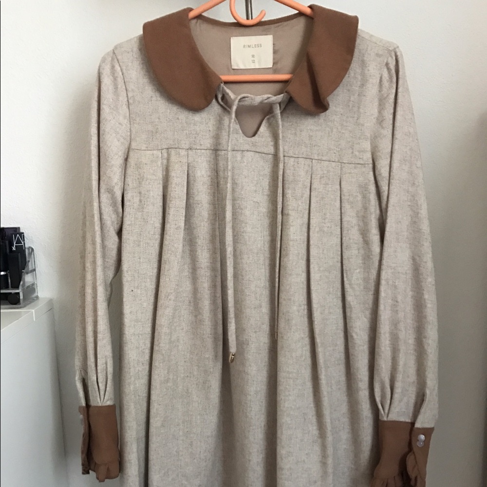 Camel classic one piece dress