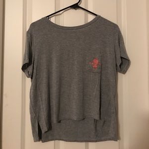 grey "hug me" cactus shirt