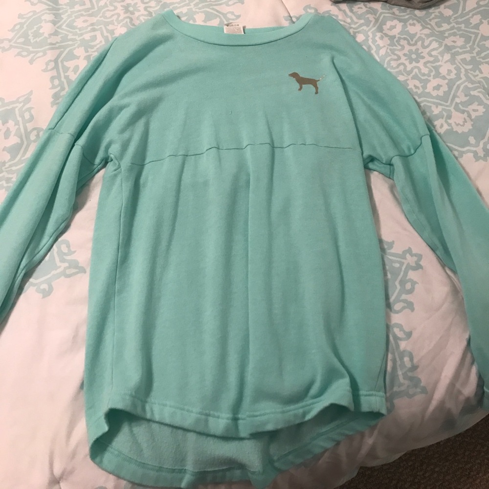 VS PINK blue long sleeve