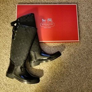 Authentic Coach Rain Boots