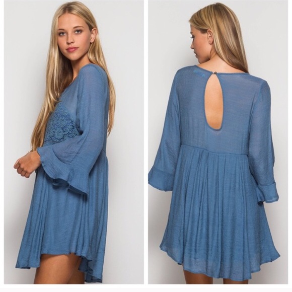 Final Sale! Beautiful boho ”She & sky" tunic/dress - Picture 4 of 8