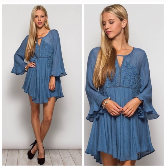 Final Sale! Beautiful boho ”She & sky" tunic/dress - Picture 5 of 8